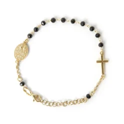 Bracelet miraculeuse doré noire