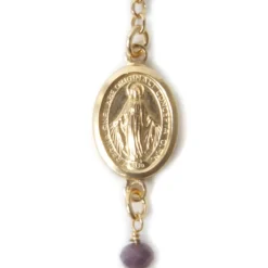 Bracelet miraculeuse doré violet