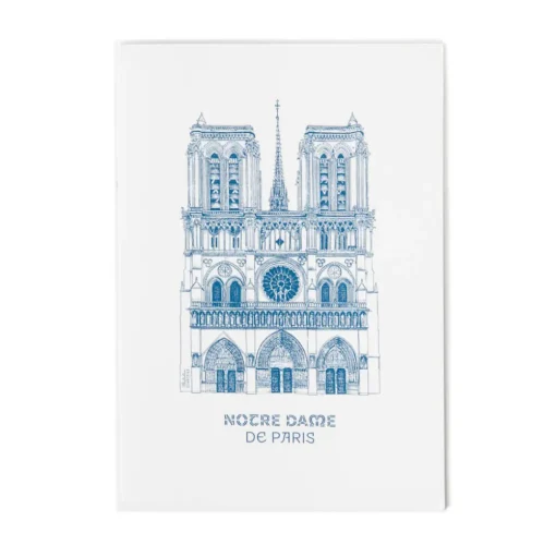 Cahier exercice cathédrale A5 Bleu