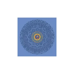 Carte de vœux - Rosace Ouest fond bleu - Notre-Dame de Paris