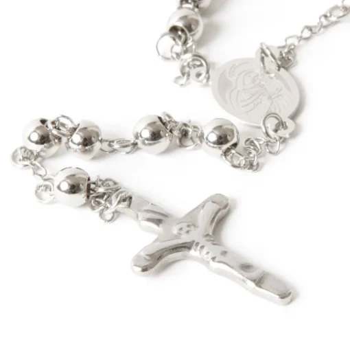 Chapelet acier inoxydable Christ