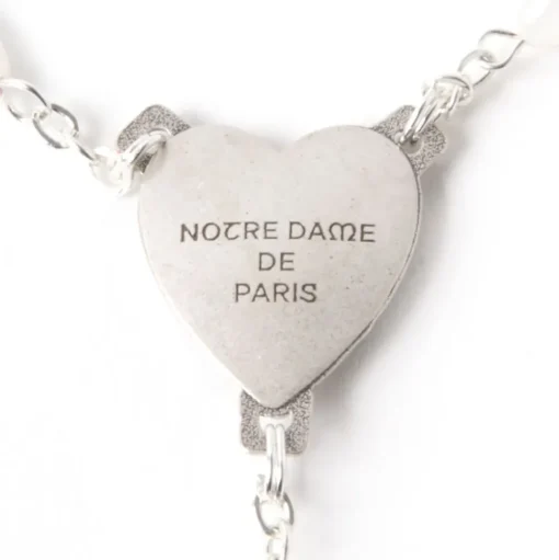 Chapelet nacre argenté Notre-Dame