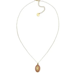 Collier Med miraculeuse fushia