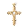 Croix dentelle nacre naturelle