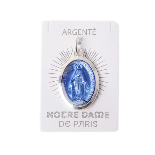 Médaille miraculeuse bleu agté