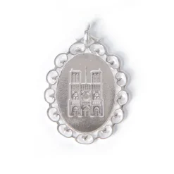 Médaille ND dentelle argent
