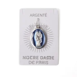 Médaille Notre Dame agt bleu 25c
