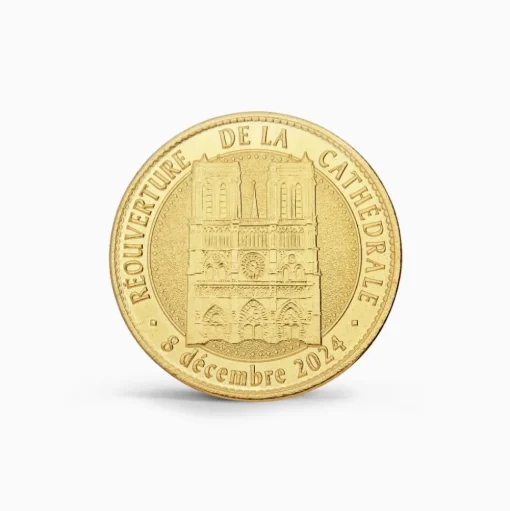 Médaille souvenir officielle réouverture Notre-Dame