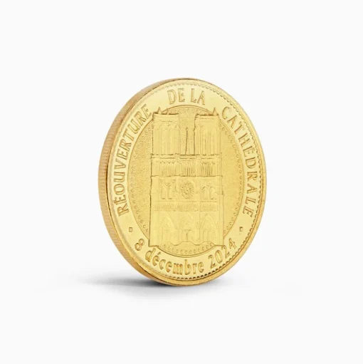 Médaille souvenir officielle réouverture Notre-Dame