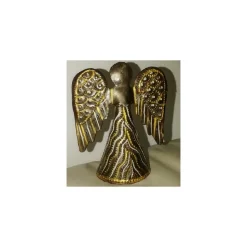 Petit Ange en métal doré, artisanat d'Haïti