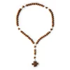 Petit Chapelet, bois, croix grecque