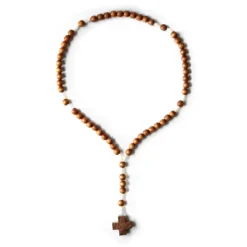 Petit Chapelet, bois, croix grecque