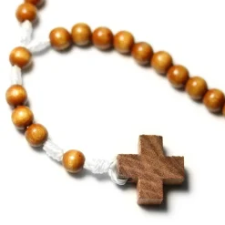 Petit Chapelet, bois, croix grecque