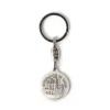 Porte clef Vierge argenté 30mm