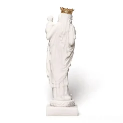 Statue Notre Dame en Albatre 17cm doré