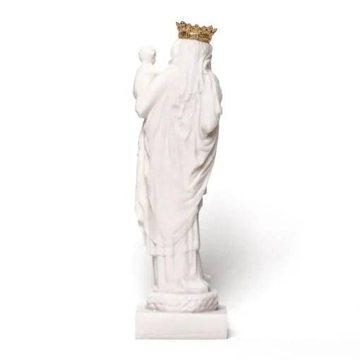 Statue Notre Dame en Albatre 17cm doré