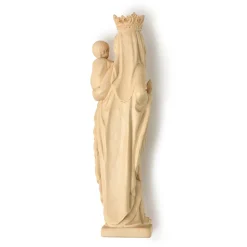 Vierge Notre Dame bois naturel - 21 cm