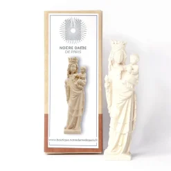 Vierge Notre Dame bois naturel - 21 cm