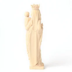 Vierge Notre-Dame bois naturel - 13 cm