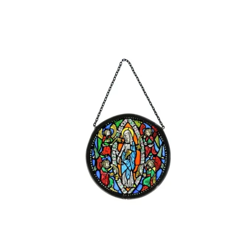 Vitrail Notre-Dame aux anges - 7 cm