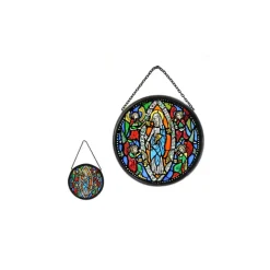 Vitrail Notre-Dame aux anges - 7 cm