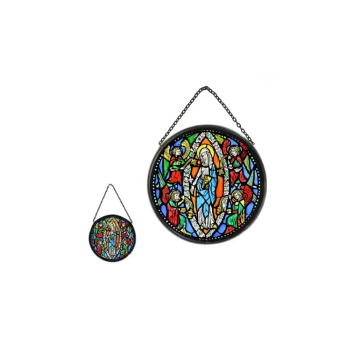 Vitrail Notre-Dame aux anges - 7 cm