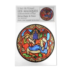 Vitrail statique, Nativité - 14cm