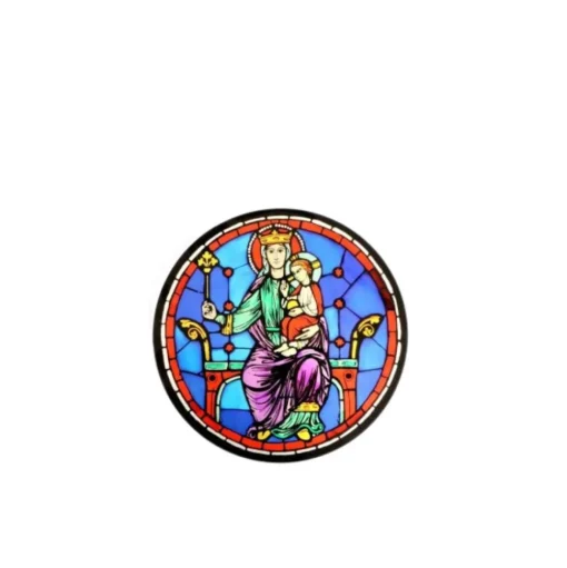 Vitrail statique, Rosace Ouest - 14cm